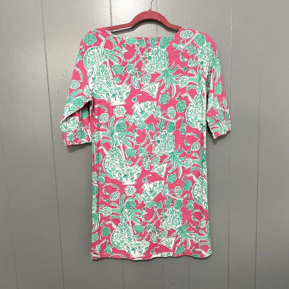 Lilly Pulitzer Cassie Pink Scorpion Bowl Holy Grail Knit Preppy Mini Dress S - Picture 5 of 8